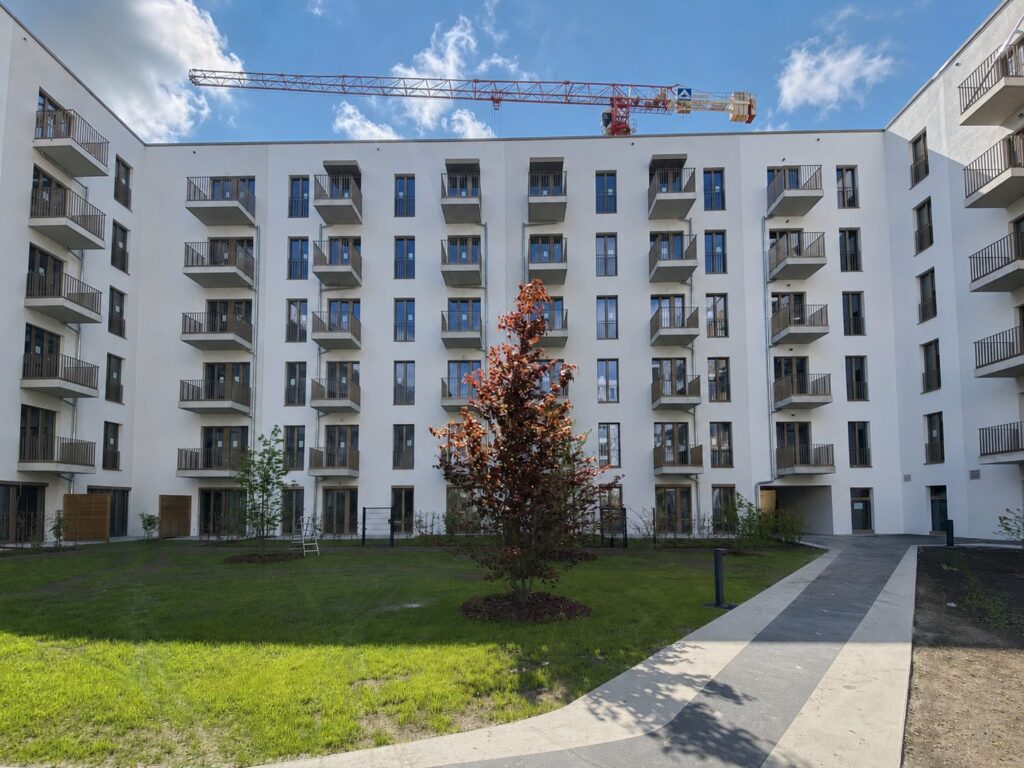 Fassade WDVS Berlin-Moabit Europacity Heidestraße – nach der Sanierung (Bild 1)