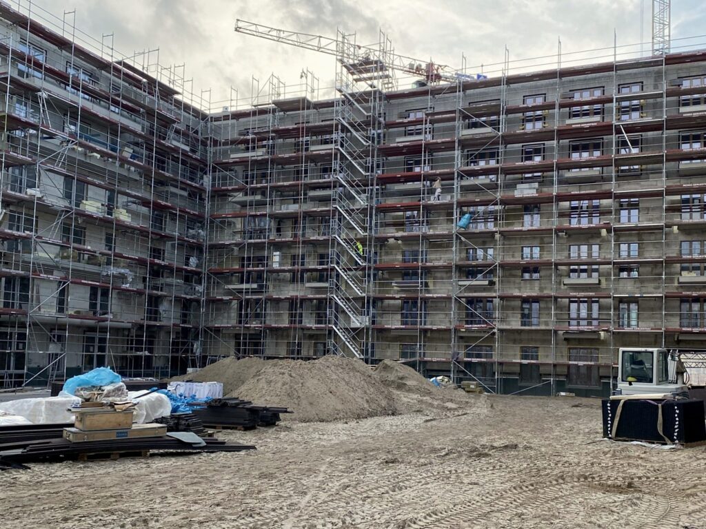 Fassade WDVS Berlin-Moabit Europacity Heidestraße – vor der Sanierung